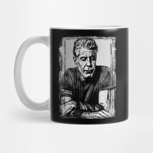 Anthony Bourdain - Vintage Halftone Mug